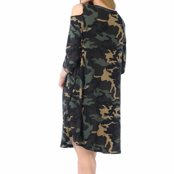 Cold Shoulder Baby Doll Dress - Picture 4 of 5